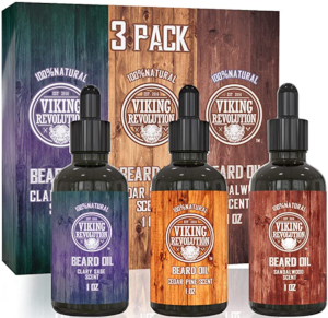 viking revolution beard oils 3 pack