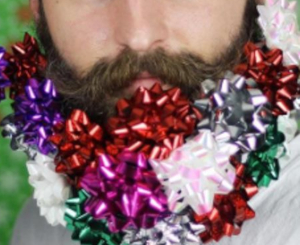 gift bow beard