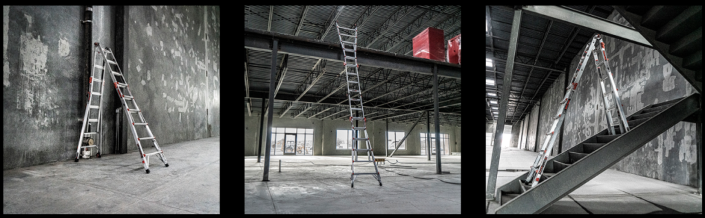 Little Giant extension ladder configurations
