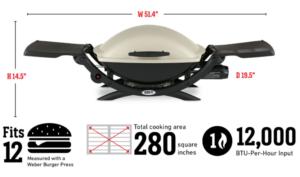 weber q2000 grill infographic